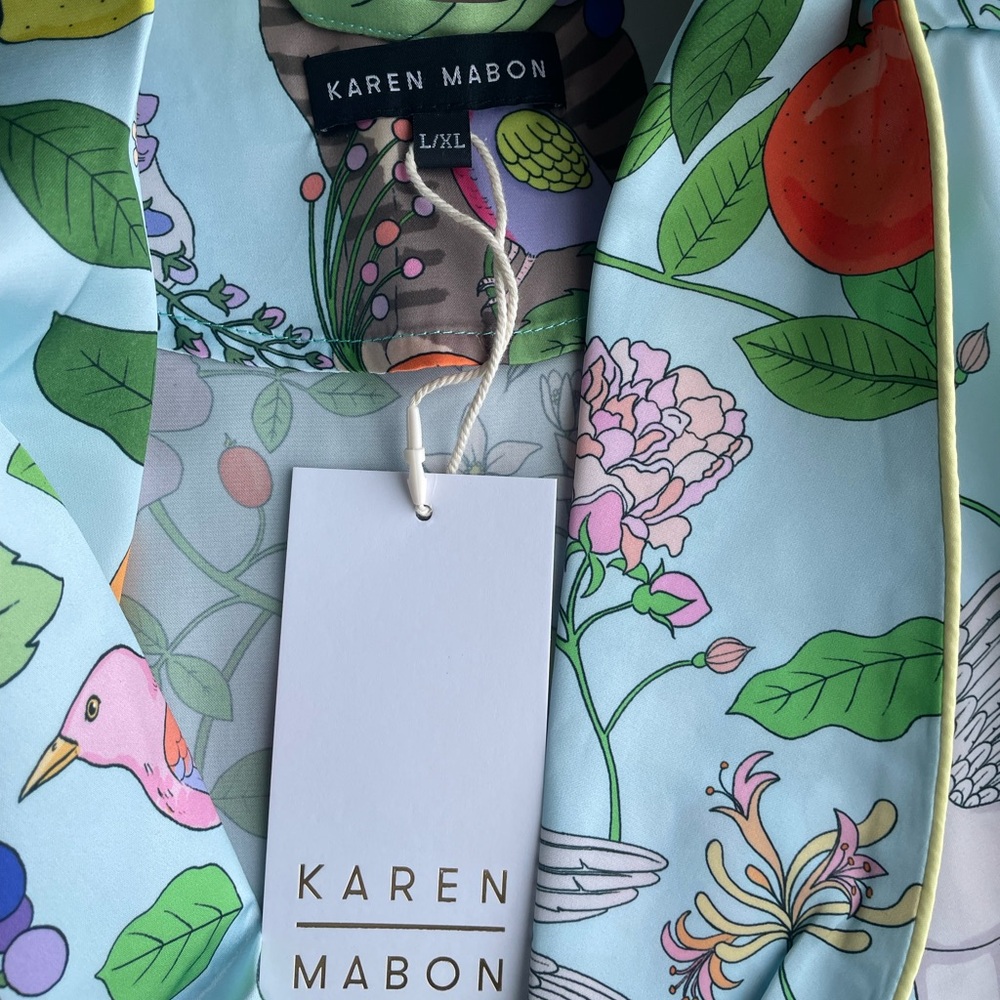 NWT Karen Mabon Cat Garden Robe - Picture 7 of 7